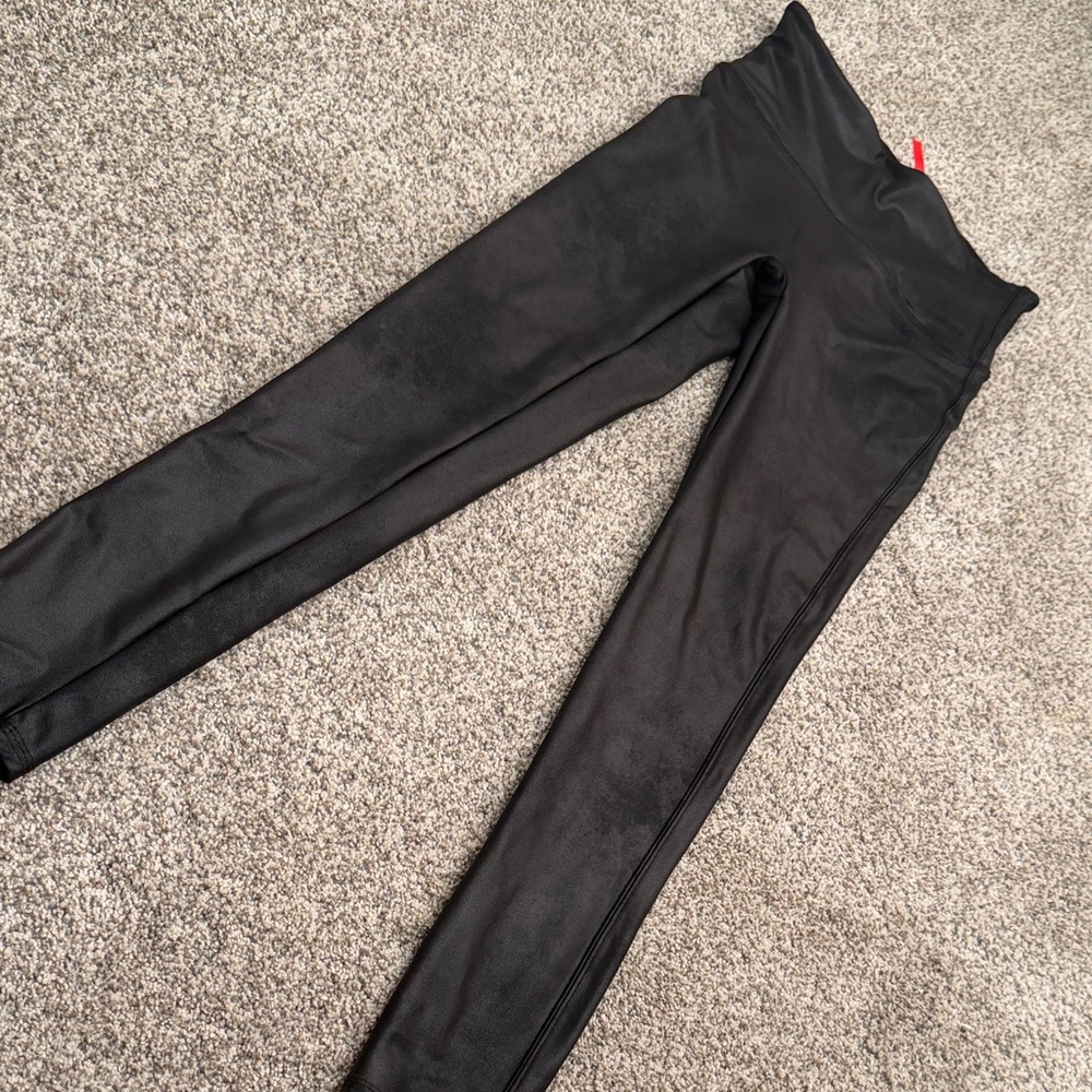 Black Faux Leather Leggings